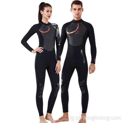 `mụ nwoke na ụmụ nwanyị 3mm Neoprene Wetsuit